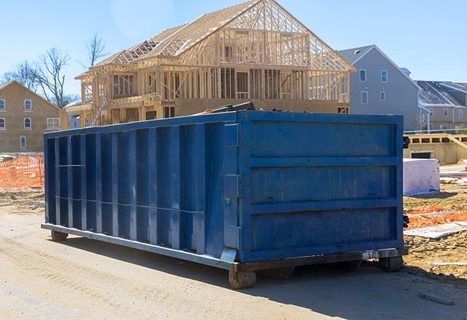 large green residential dumpsters for waste